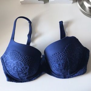 Blue Lace Bra
